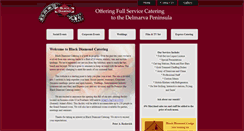 Desktop Screenshot of blackdiamondcatering.com